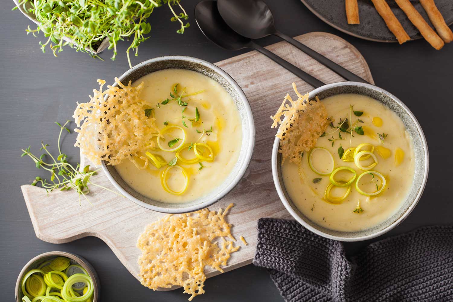 Belgische Kartoffel Lauchsuppe nach Burgl's Art
