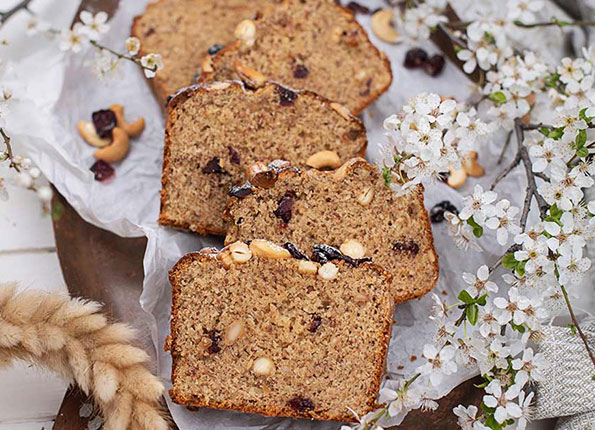 Cashew Cranberry Walnusskuchen