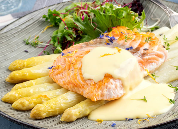 Spargel mit Lachs 