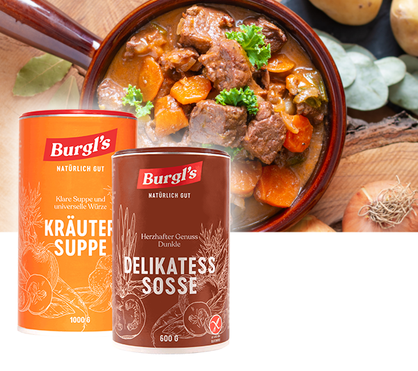 Kombiangebot Kräutersuppe + Delikatess Soße