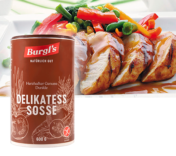Dunkle Delikatess Soße