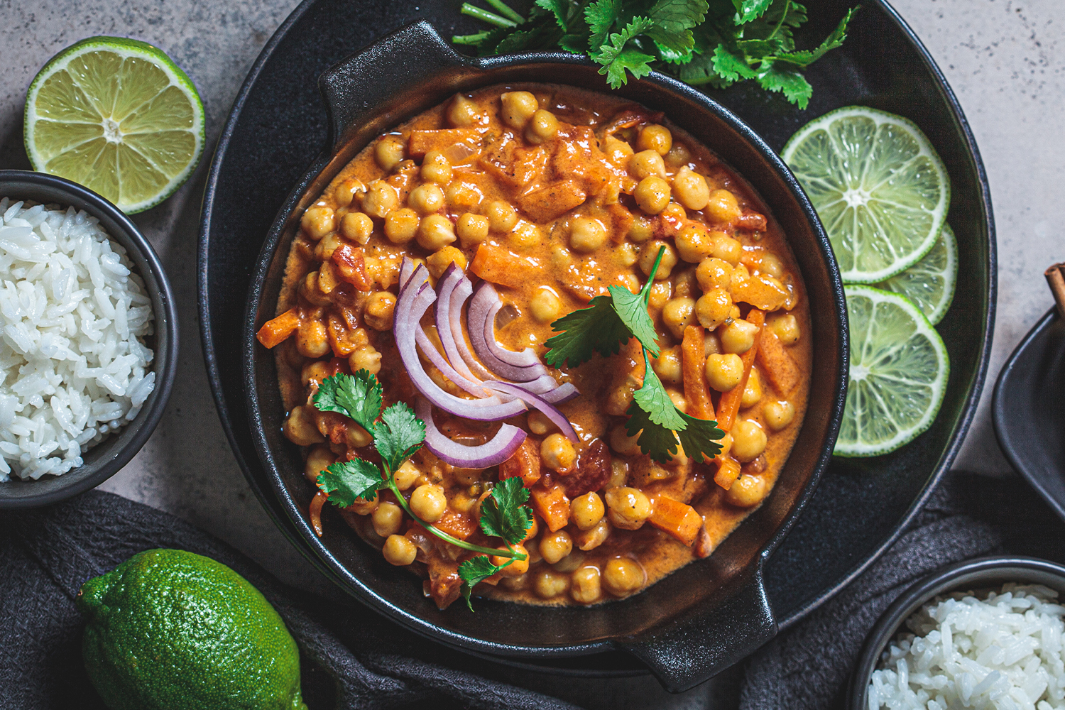 Veganes Curry mit Kichererbsen
