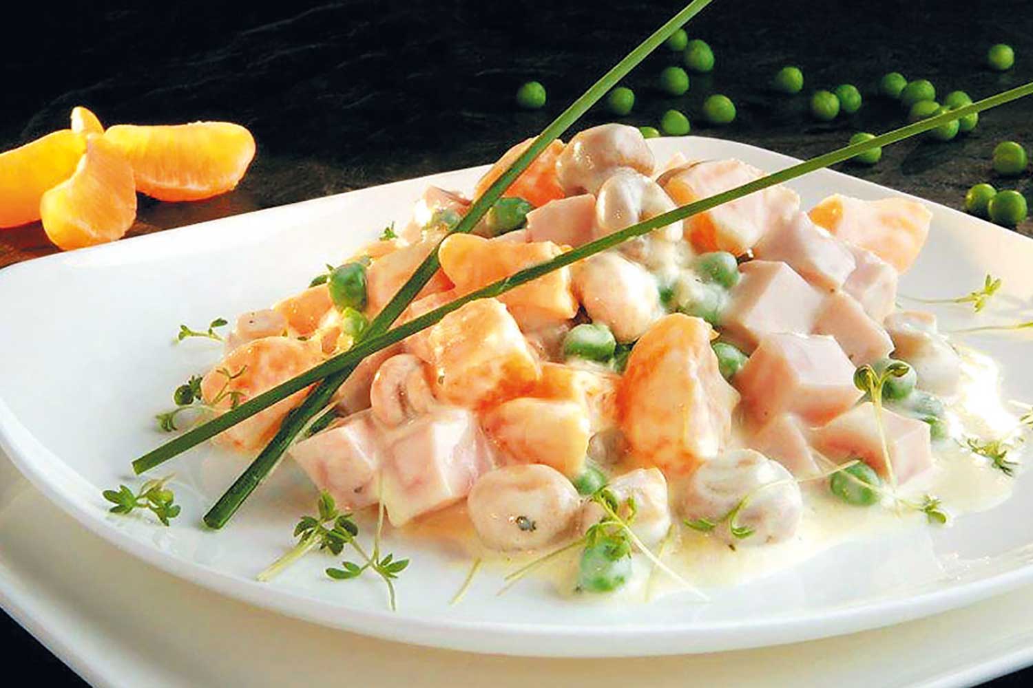Truthahnschinken-Salat mit Ananas