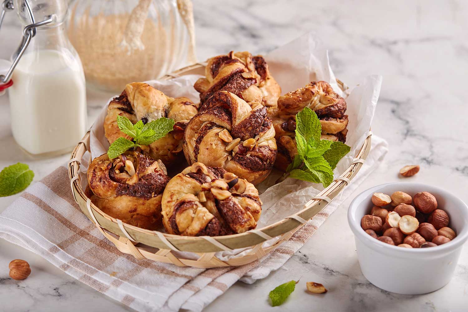 Blätterteig mit Nutella