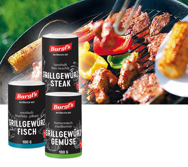 Grillgewürze Steak, Fisch, Gemüse