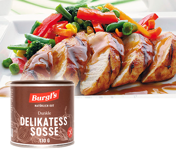 Dunkle Delikatess Soße