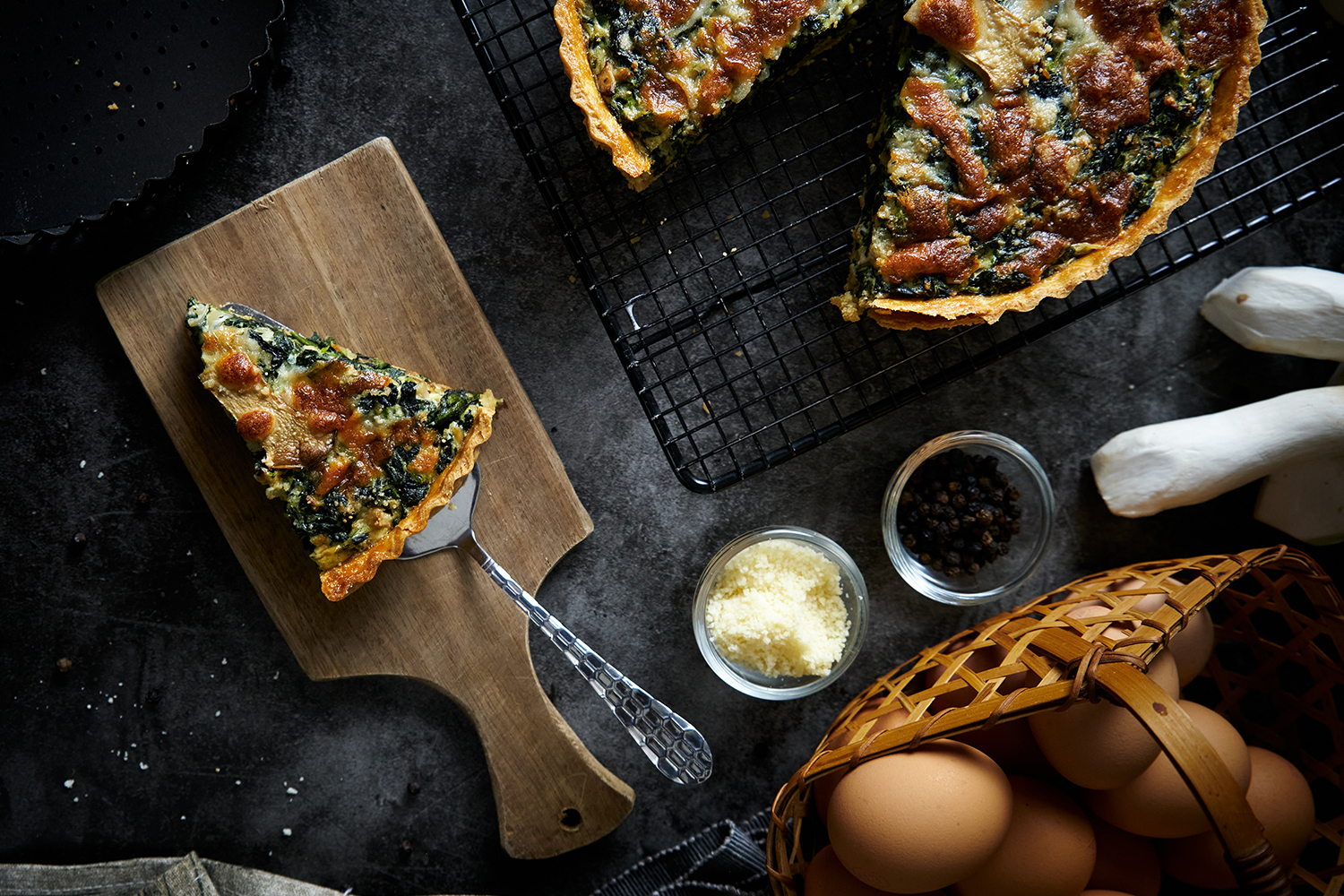 Käse-Spinat-Quiche