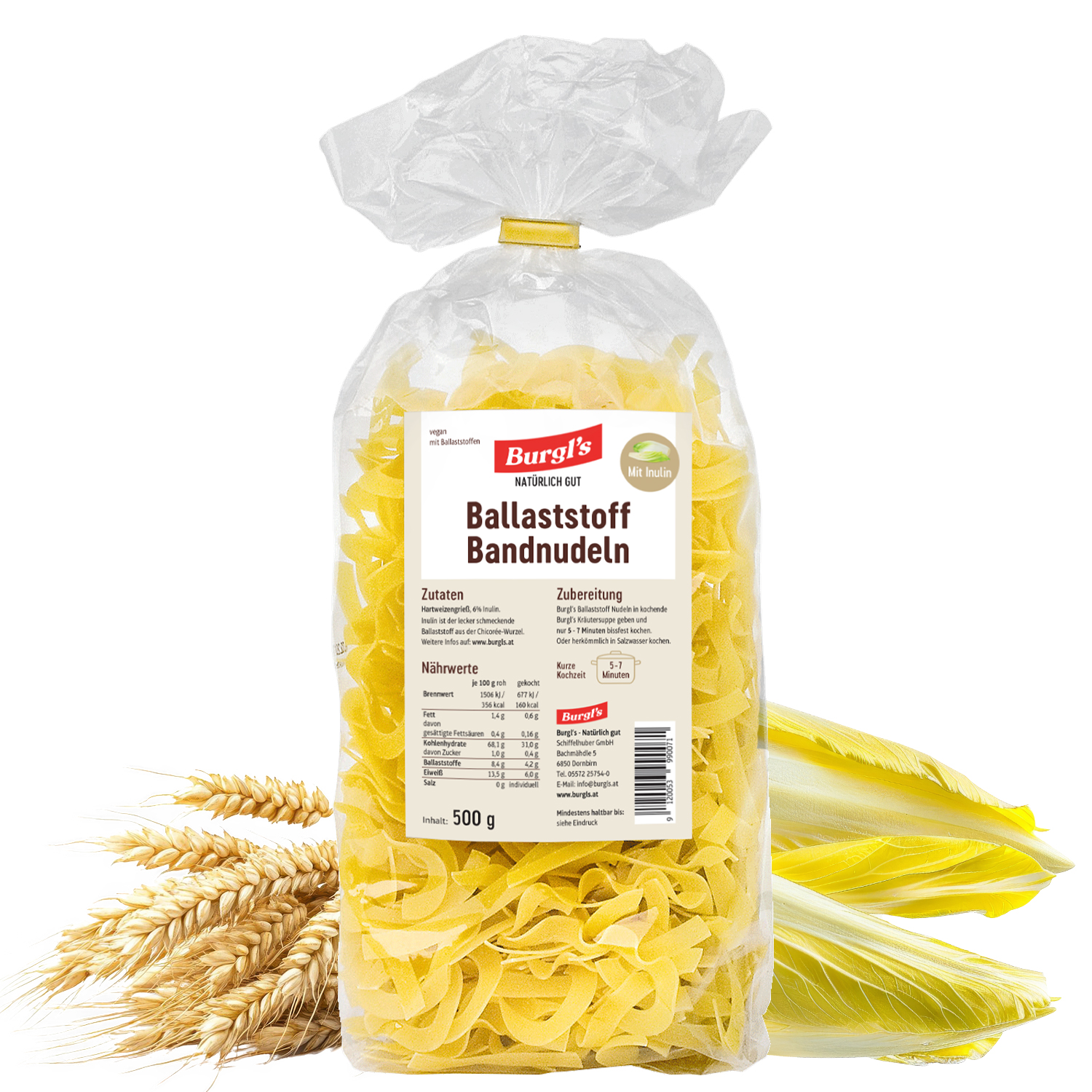 Ballaststoff-Bandnudeln