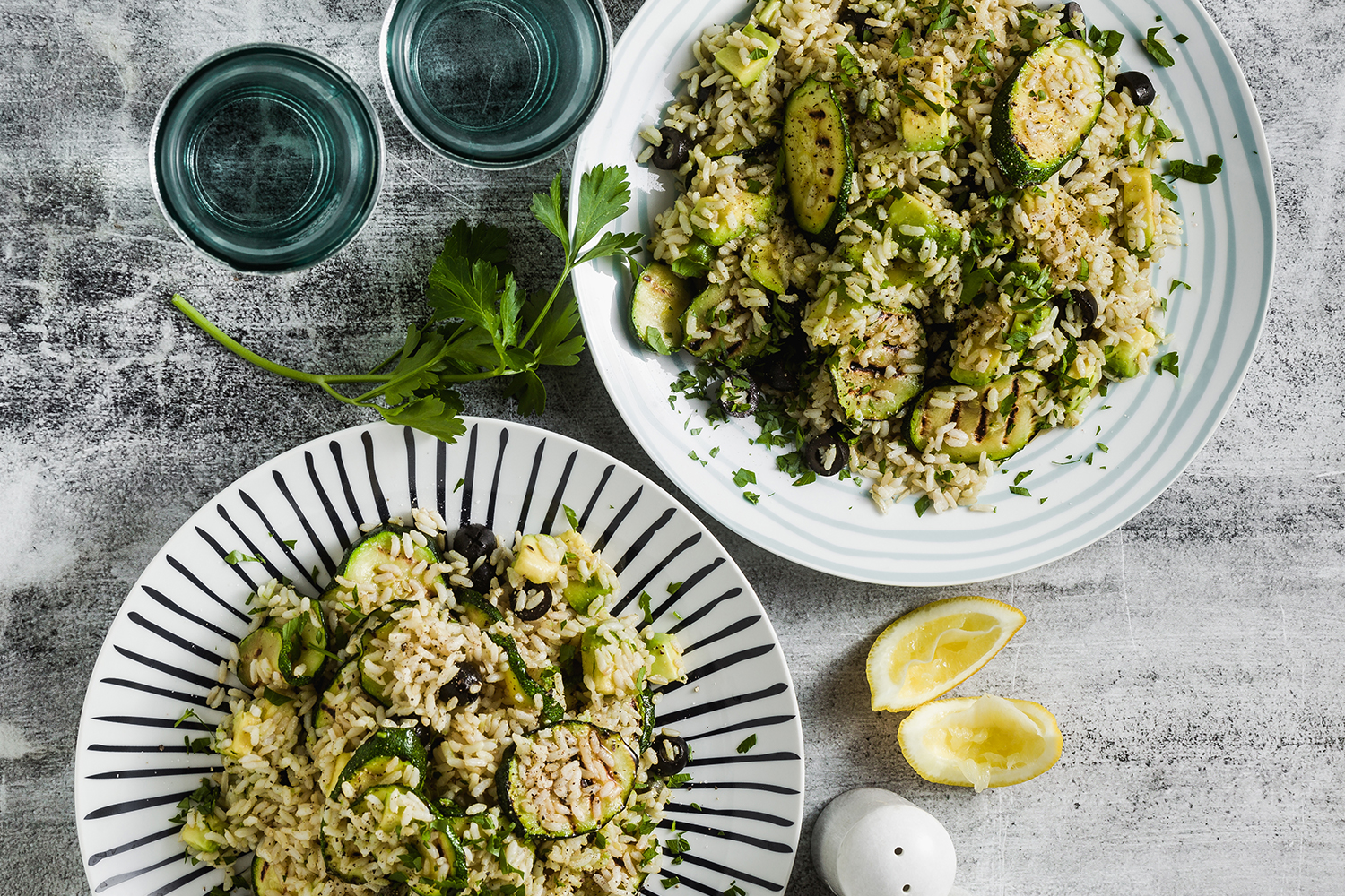 Grüner Reissalat