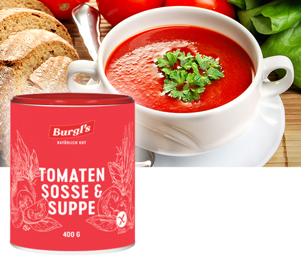 Tomatensoße und -Suppe